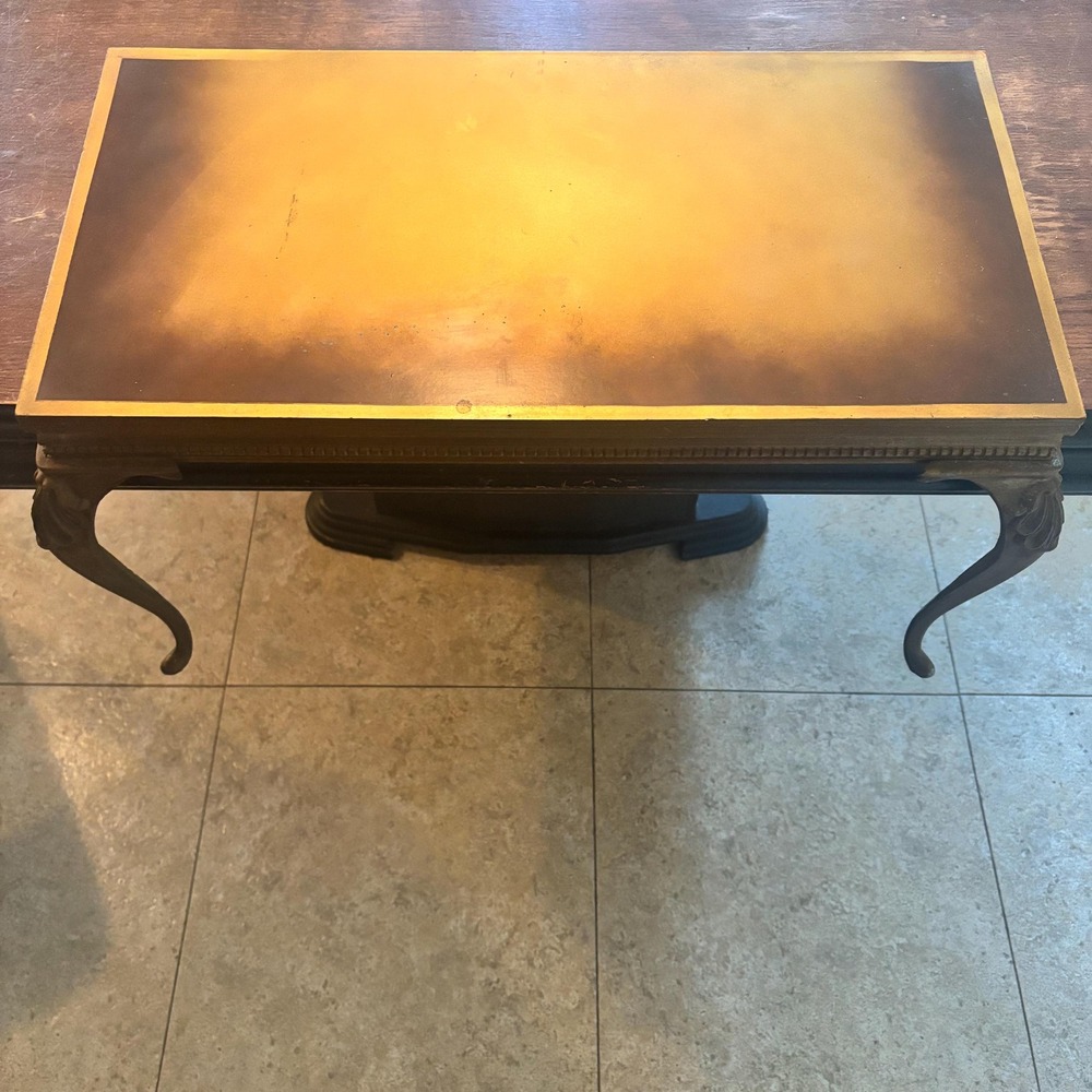 Hollywood Regency by Turner Mid Century Wall Mounted Table/Shelf Gold Gilded